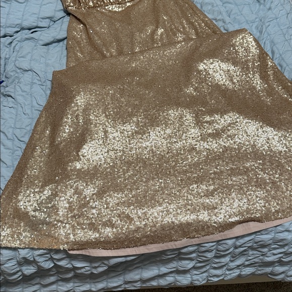 GOLD SEQUIN BARI JAY GOWN - Picture 5 of 16